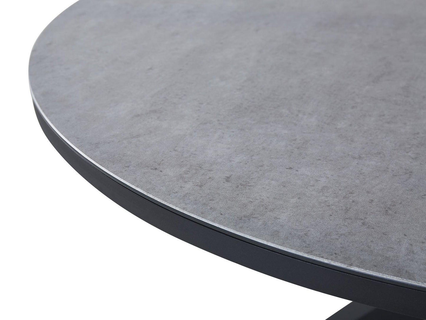 Garden Dining Set 4 Seater MALETTO/GROSSETO Metal Marble Effect Grey