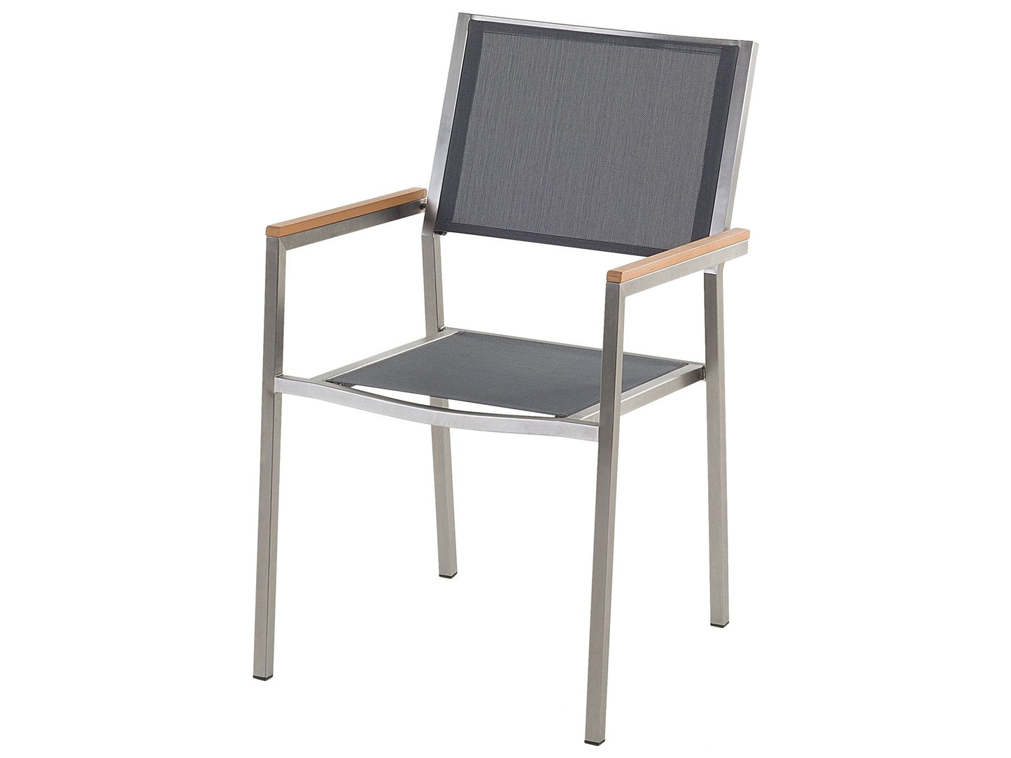 Garden Dining Set 4 Seater MALETTO/GROSSETO Metal Marble Effect Grey