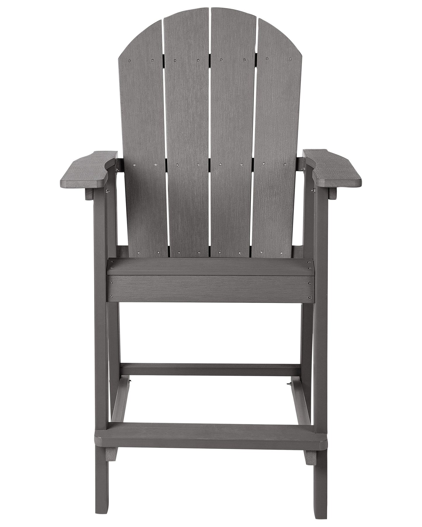 Garden Bar Chair ADIRONDACK Synthetic Material Dark Grey