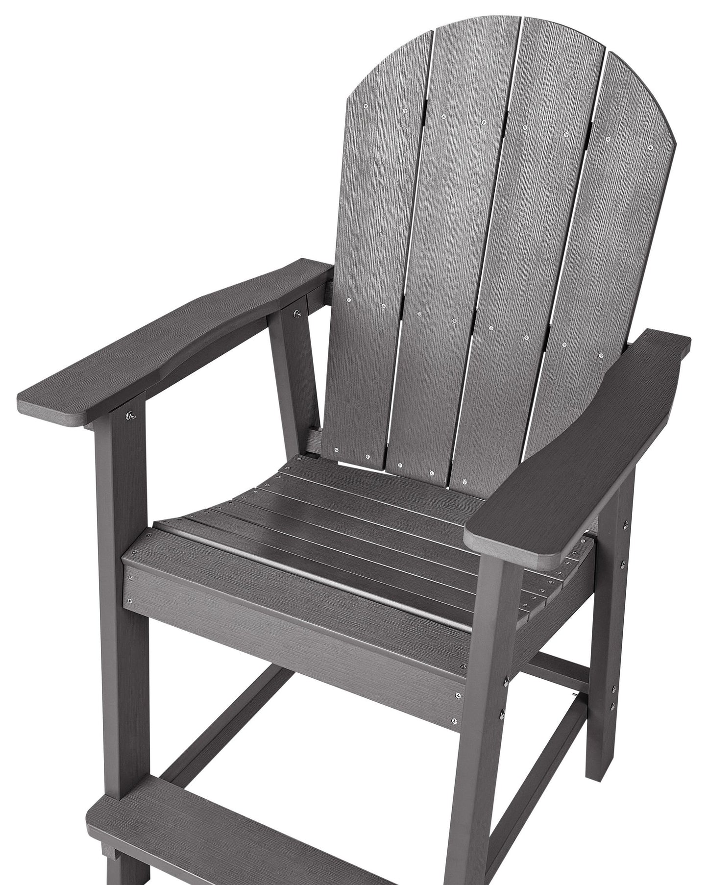 Garden Bar Chair ADIRONDACK Synthetic Material Dark Grey