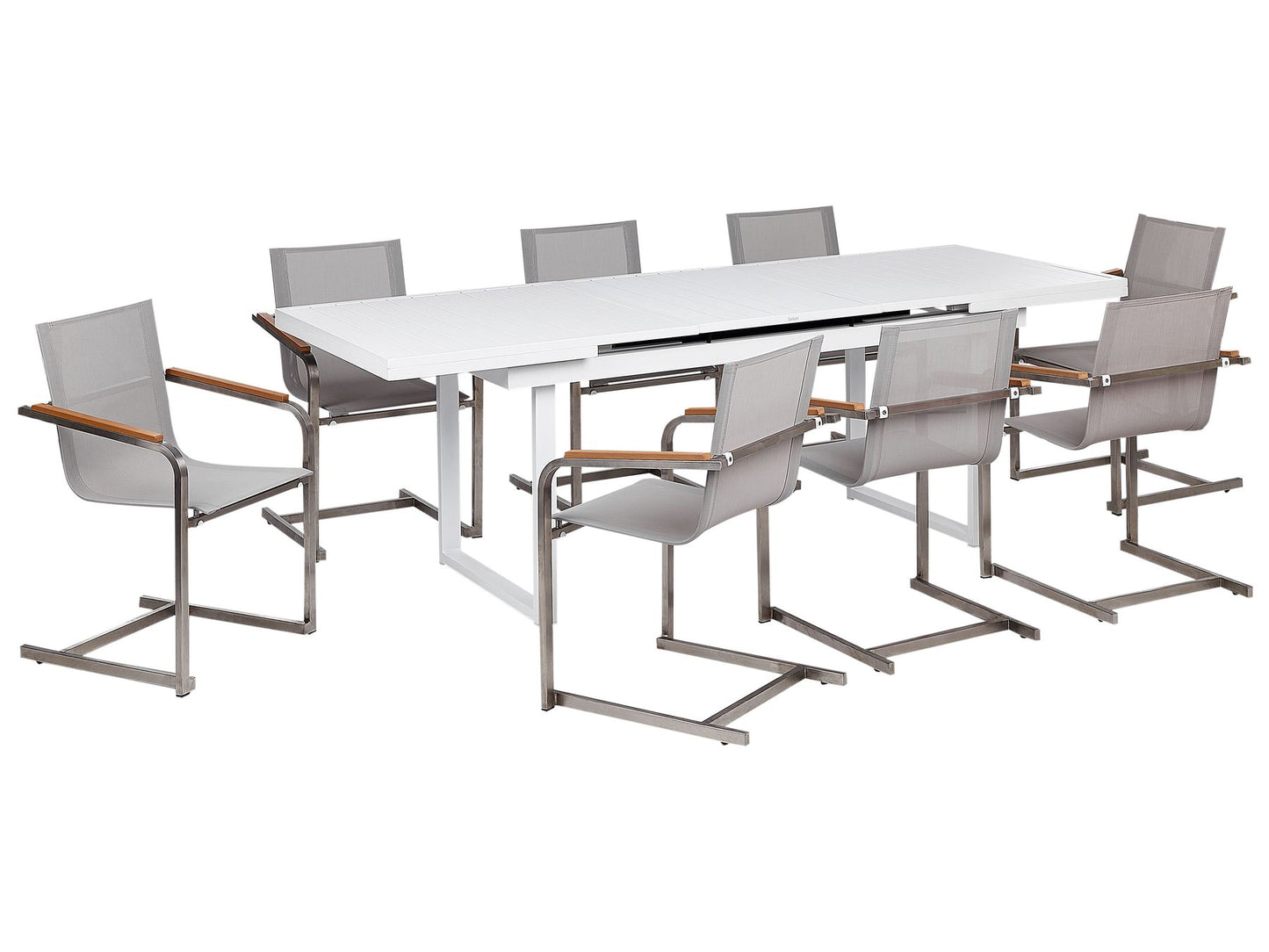 Garden Dining Set 8 Seater VALCANETTO/COSOLETO Metal Beige