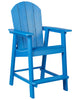 Garden Bar Chair Synthetic Material Blue