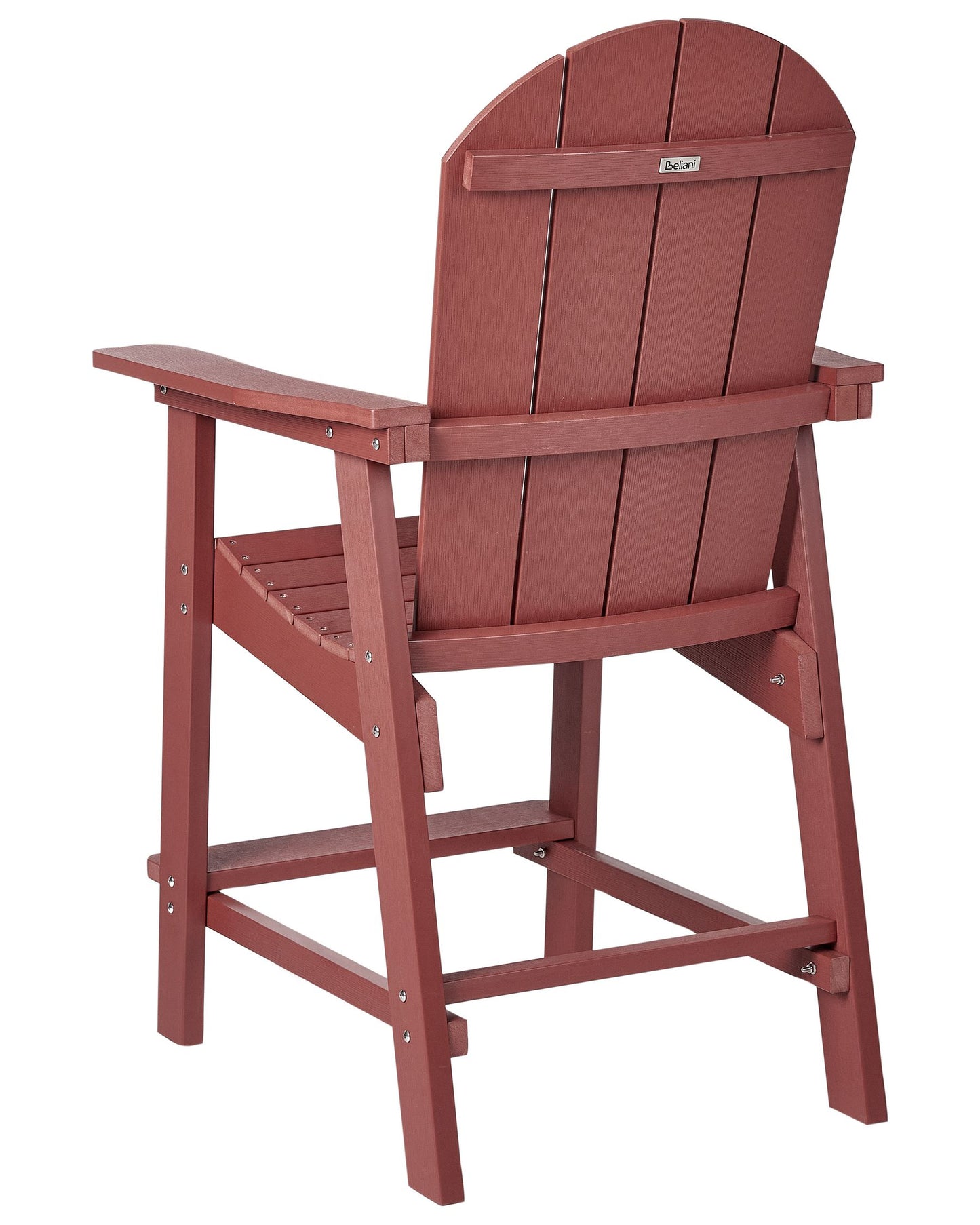 Garden Bar Chair ADIRONDACK Synthetic Material Red