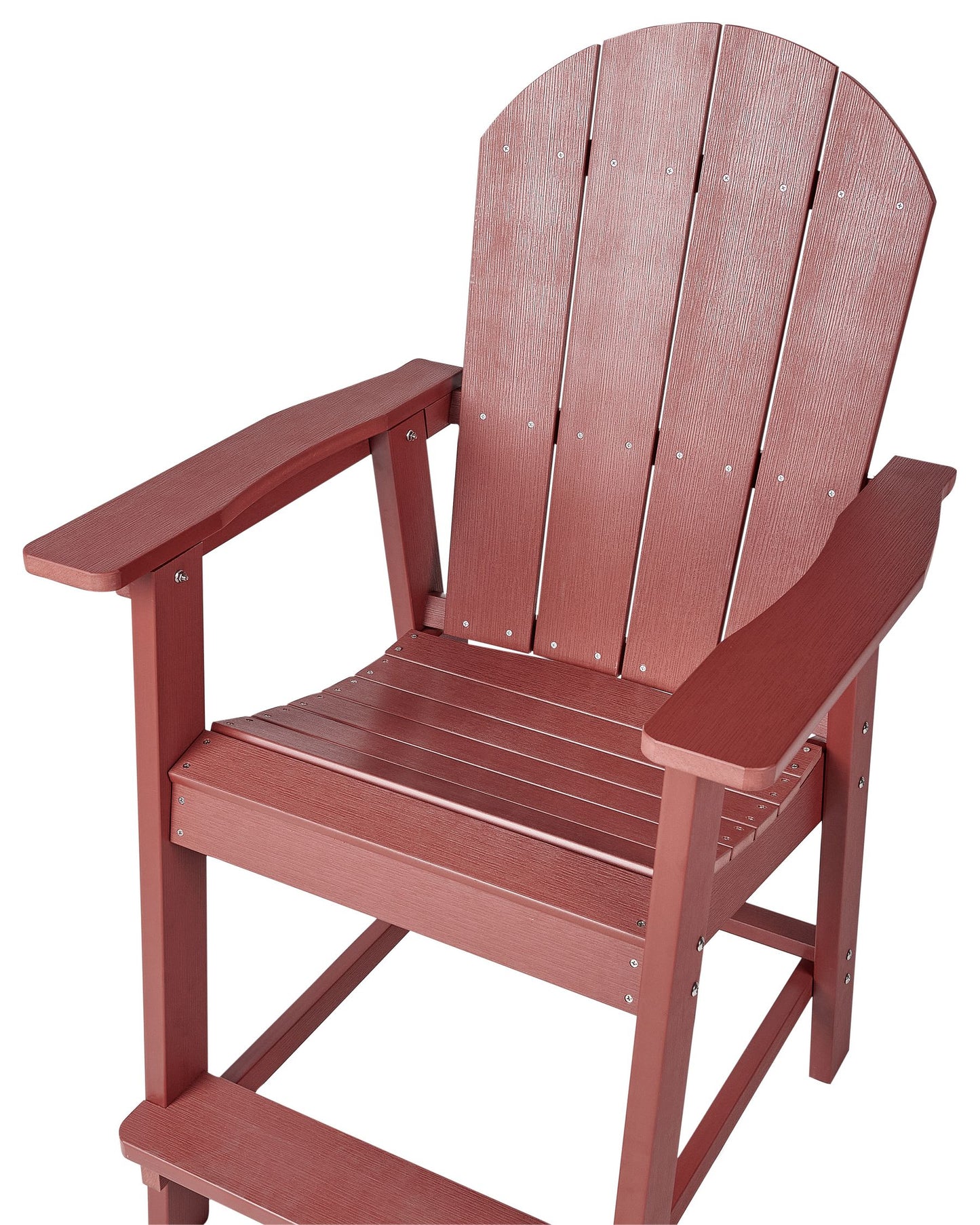 Garden Bar Chair ADIRONDACK Synthetic Material Red
