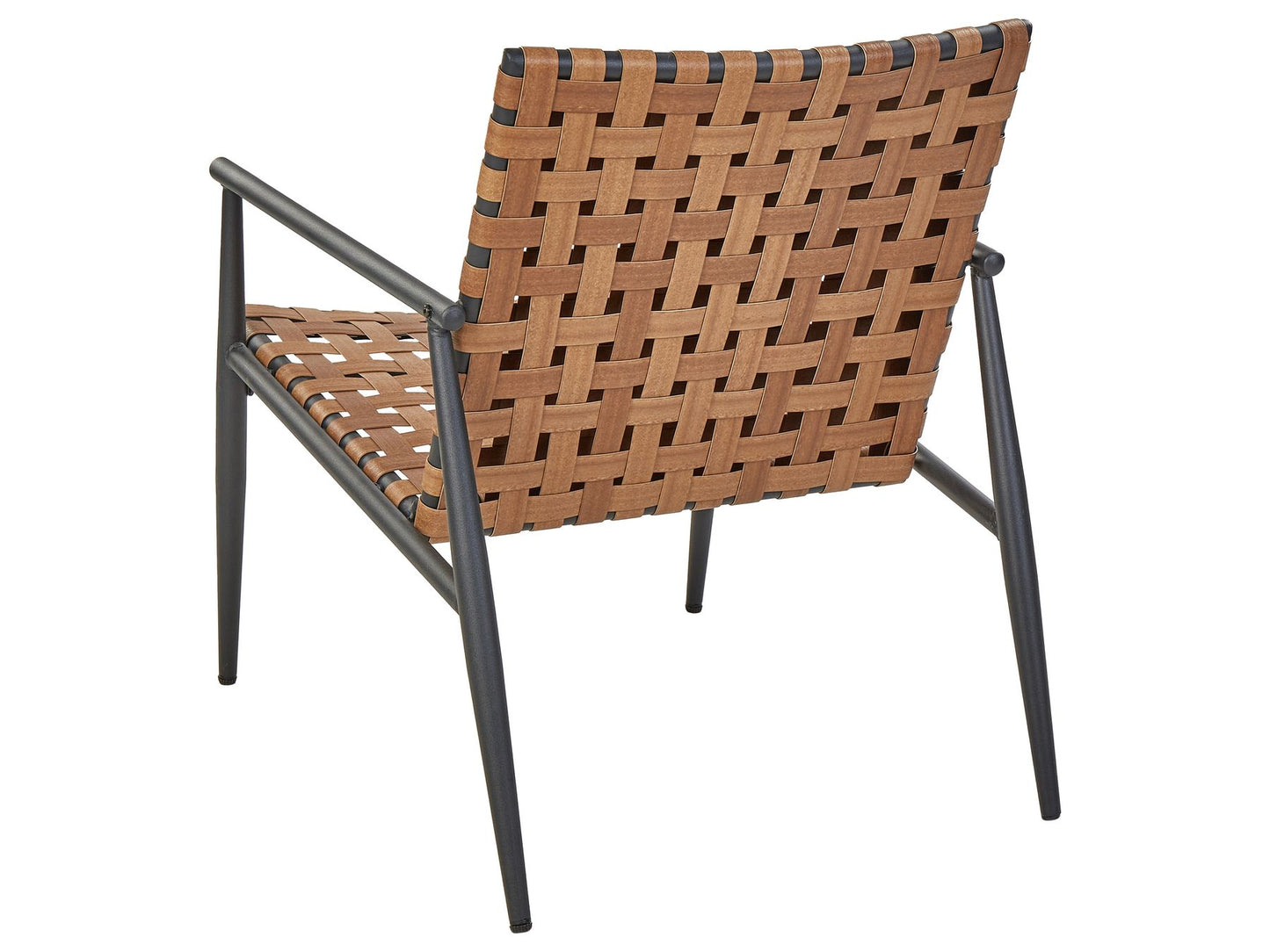Bistro Set ZIRIA PE Rattan Brown