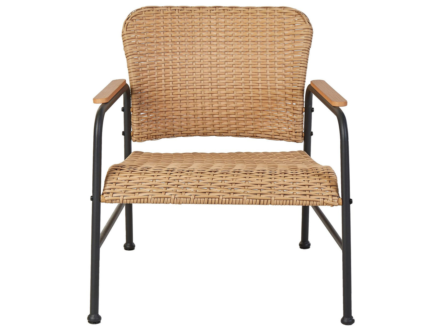 Garden Lounge Set with Table 4 Seater OFANTO PE Rattan Natural