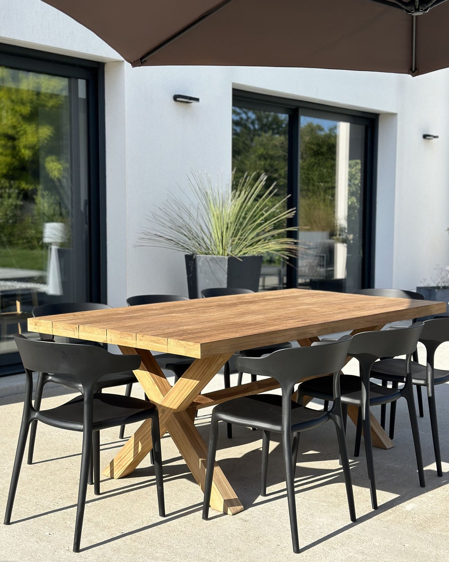 Set of 8 Dining Chairs GUBBIO Black