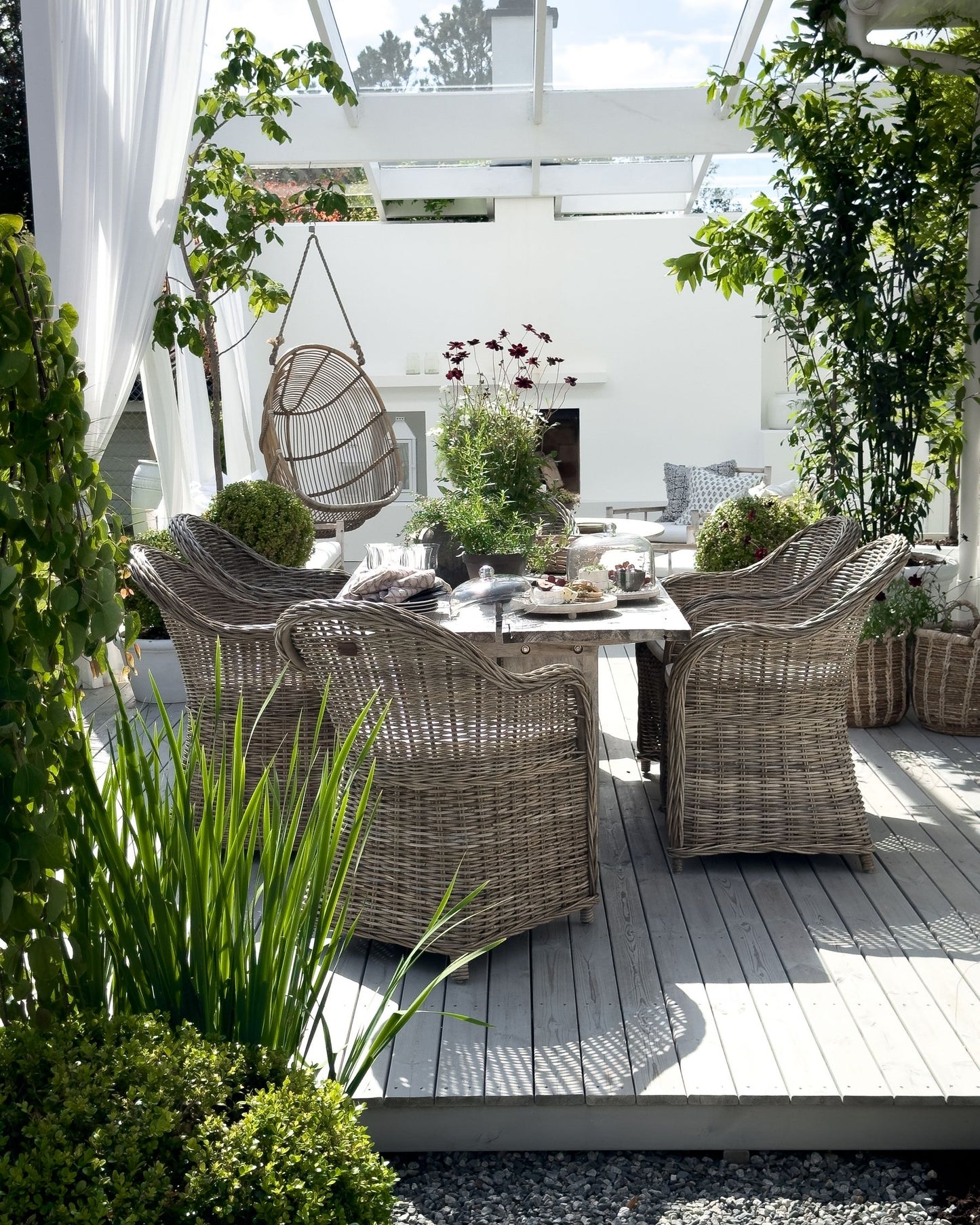 Garden Armchair SUSUA Rattan Natural