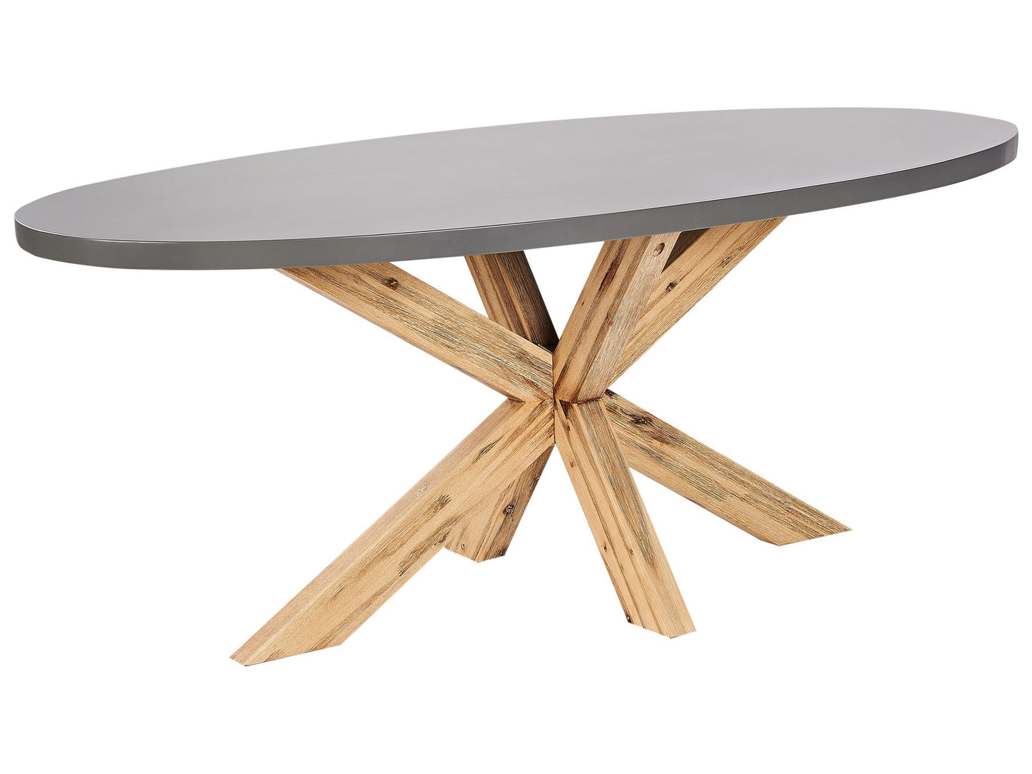 Garden Dining Set 6 Seater ORISTANO with Cushions Concrete Beige