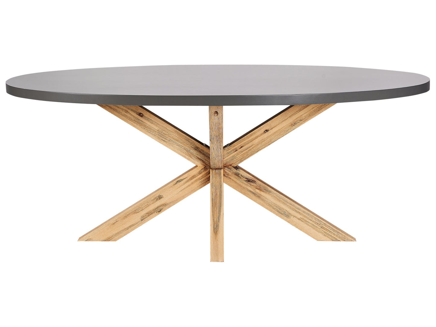 Garden Dining Set 6 Seater ORISTANO with Cushions Concrete Beige