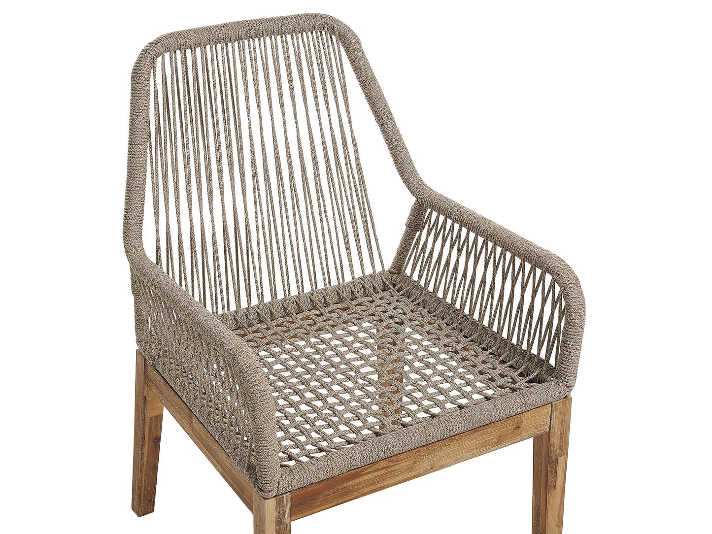 Garden Dining Set 6 Seater ORISTANO with Cushions Concrete Beige