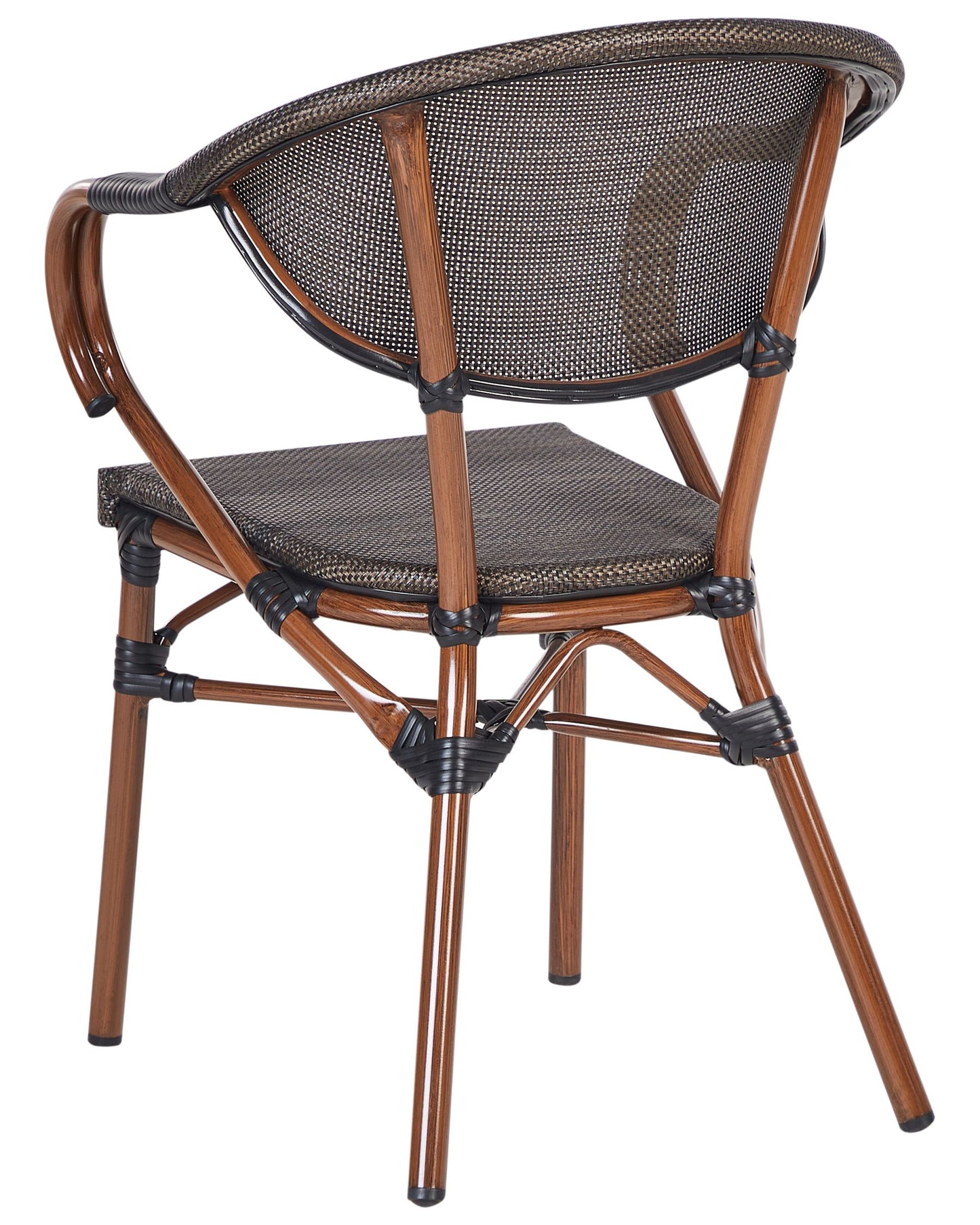 Set of 4 Garden Chairs CASPRI II Metal Grey
