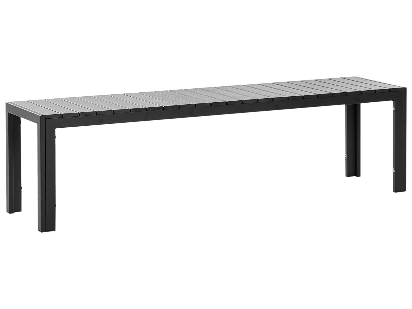 Garden Dining Set with Benches 6 Seater NARDO Black