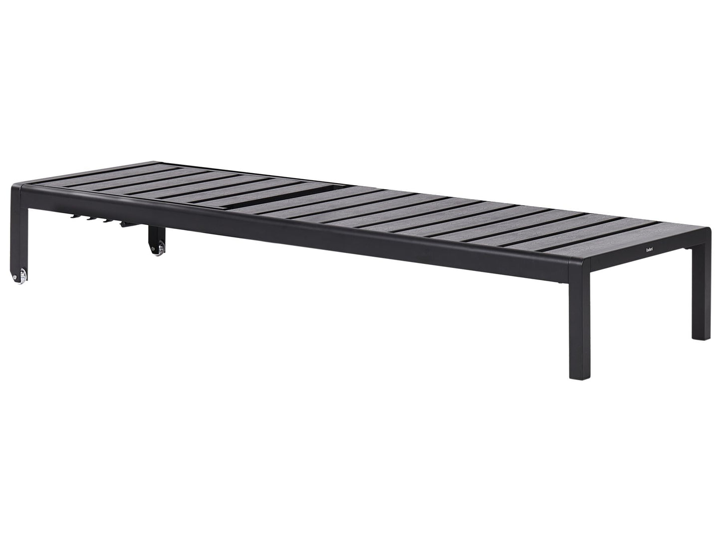 Aluminium Reclining Sun Lounger Black NARDO