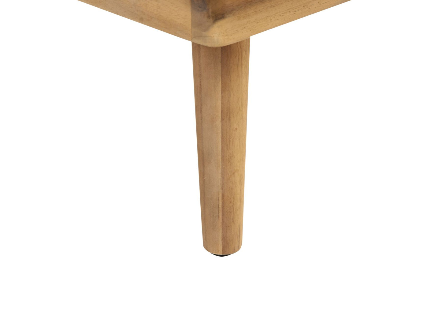 Garden Lounge Set with Table 4 Seater ACCADIA Certified Acacia Wood Light Beige