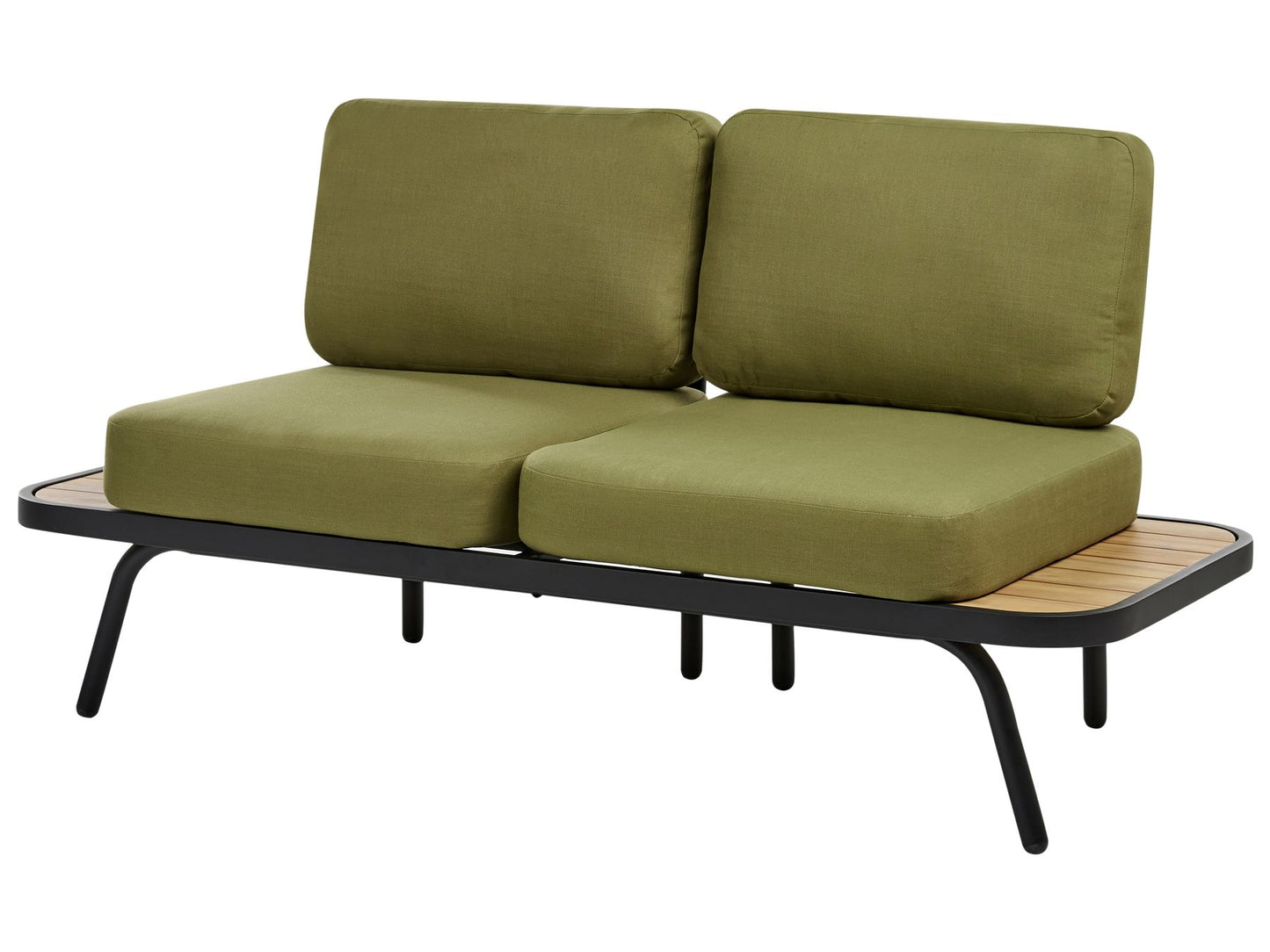 Garden Lounge Set with Table 4 Seater MINOZZO Certified Acacia Wood Olive Green
