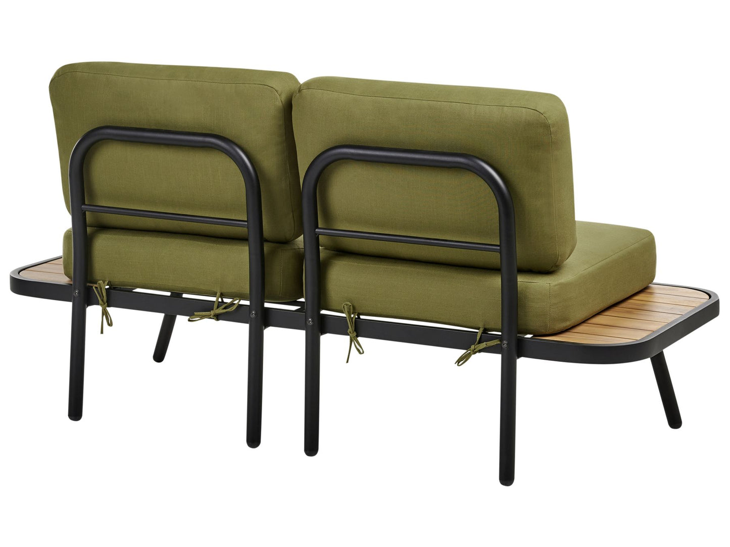 Garden Lounge Set with Table 4 Seater MINOZZO Certified Acacia Wood Olive Green