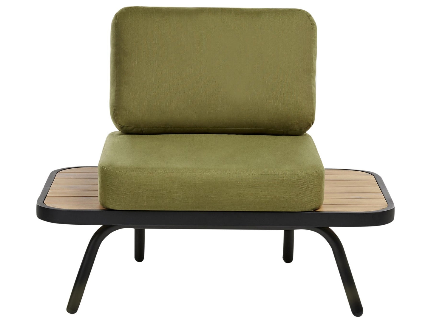 Garden Lounge Set with Table 4 Seater MINOZZO Certified Acacia Wood Olive Green