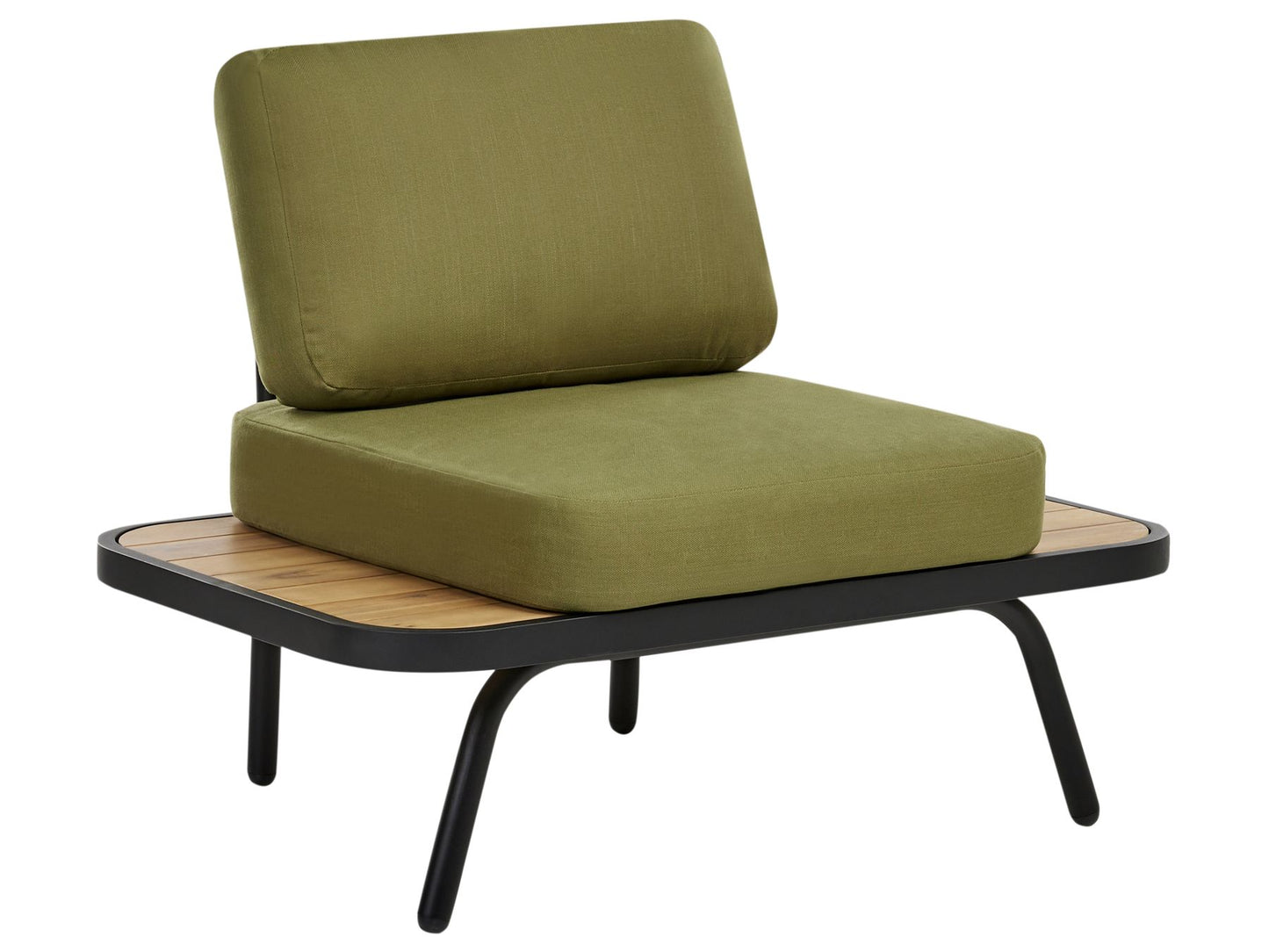 Garden Lounge Set with Table 4 Seater MINOZZO Certified Acacia Wood Olive Green