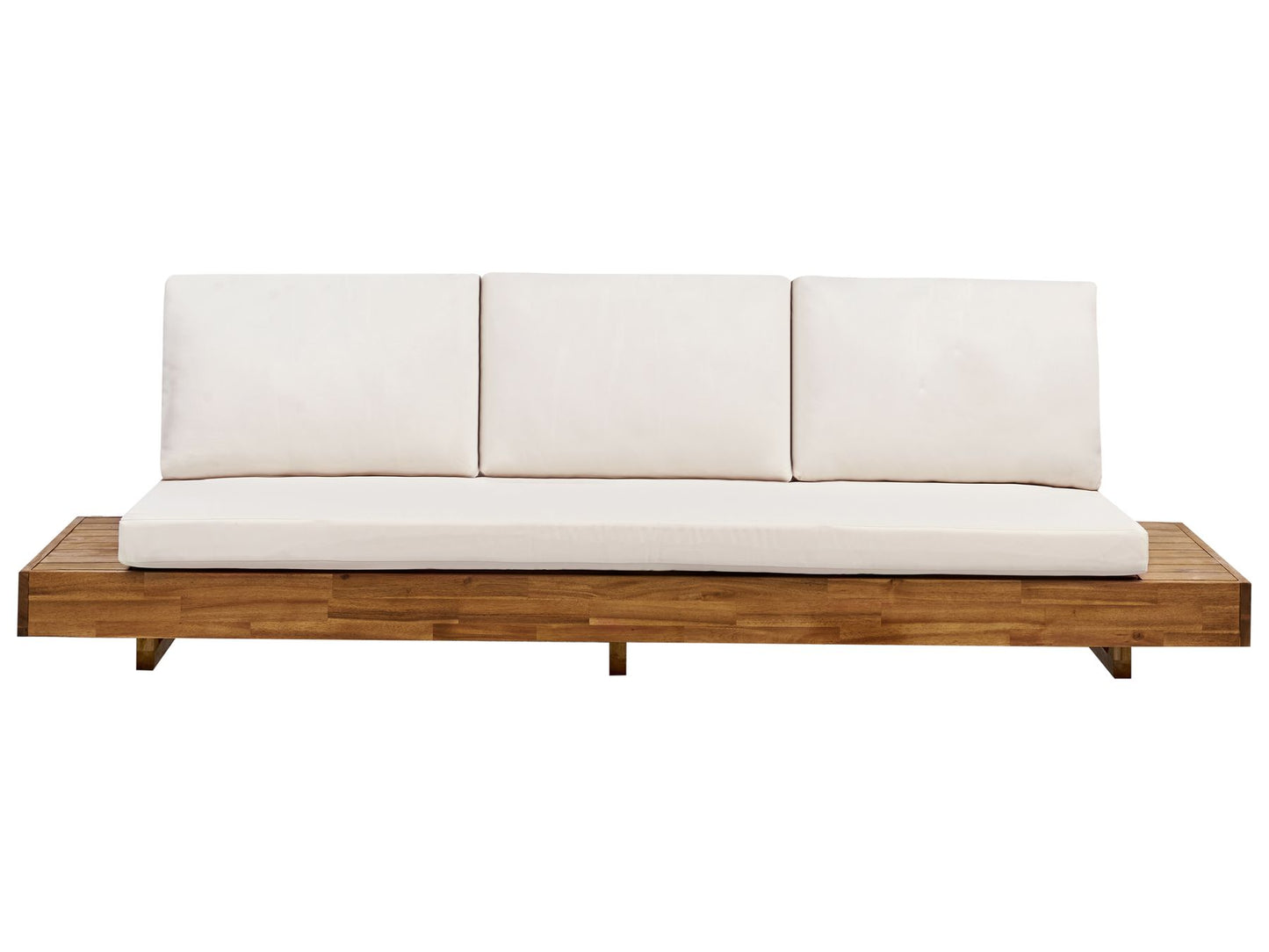 Garden Sofa 3 Seater MARETTIMO Certified Acacia Wood Brown