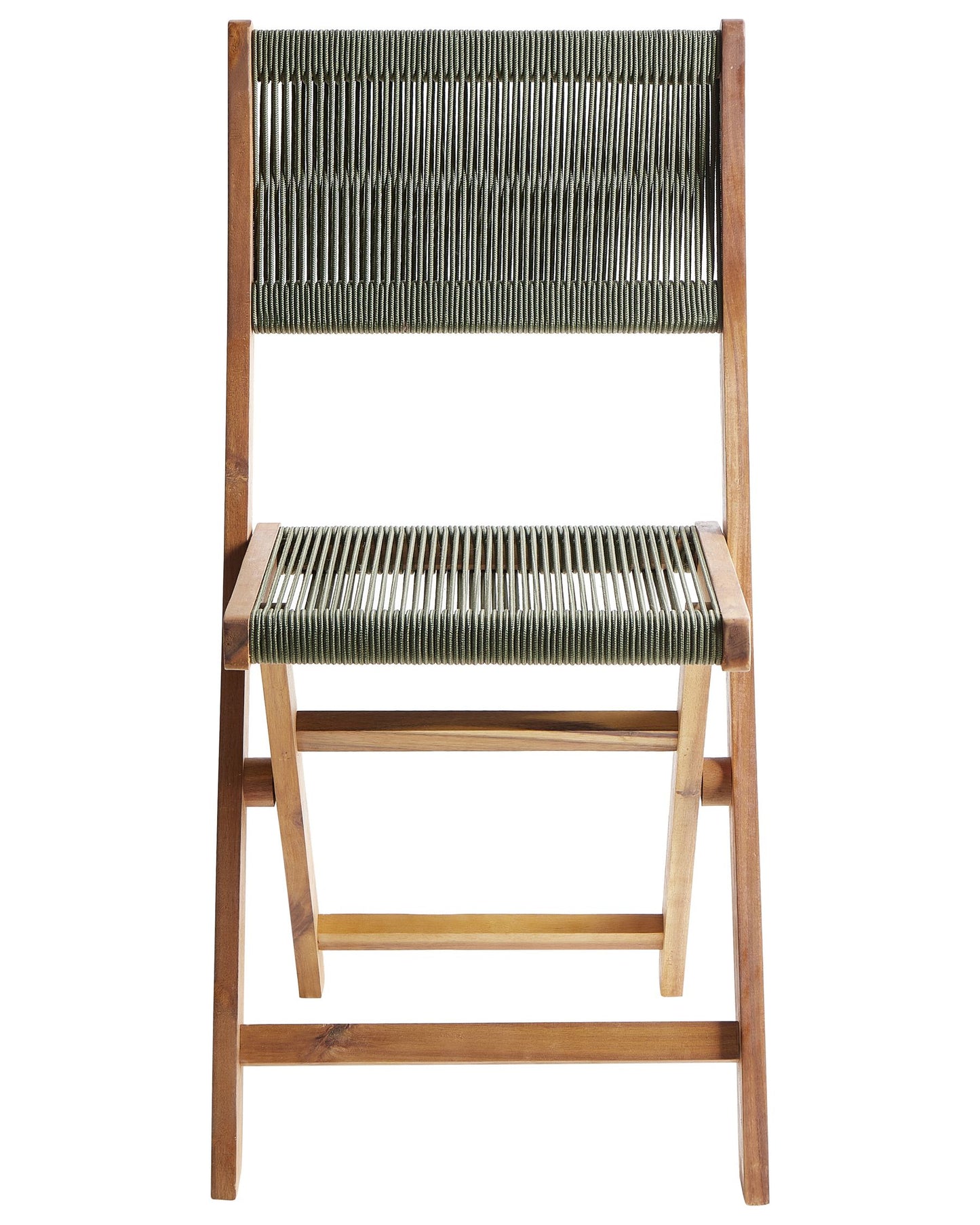 Set of 2 Garden Chairs PROSSEDI Folding Acacia Wood Green