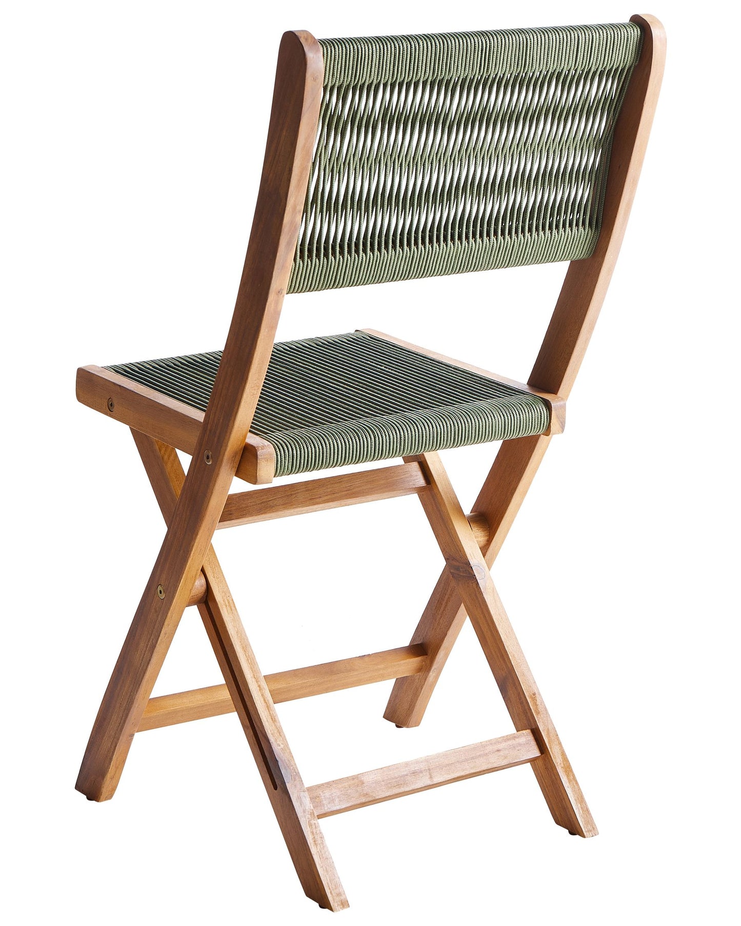 Set of 2 Garden Chairs PROSSEDI Folding Acacia Wood Green