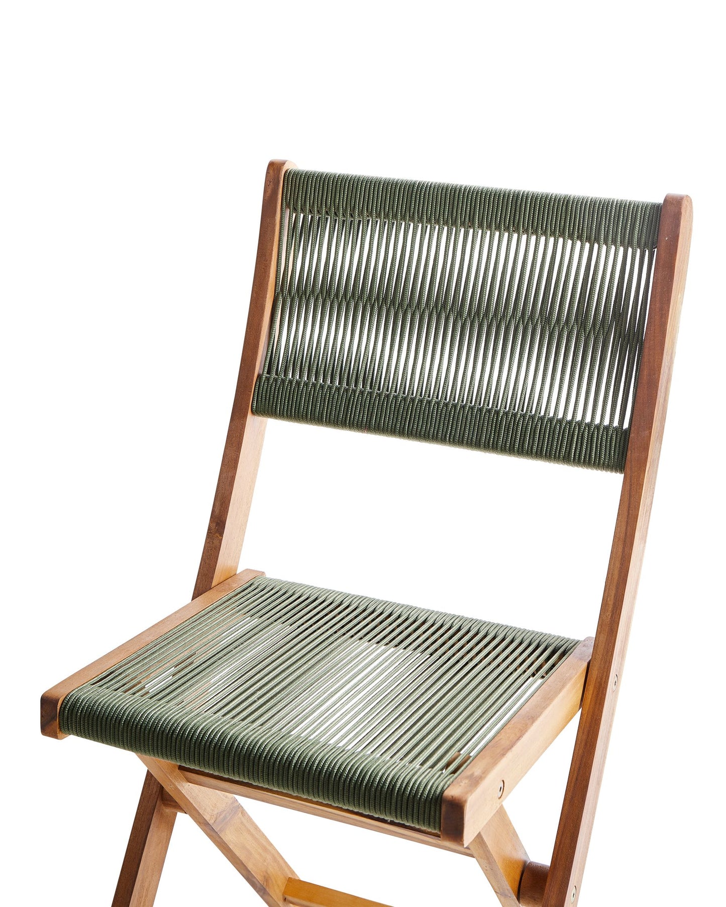 Set of 2 Garden Chairs PROSSEDI Folding Acacia Wood Green