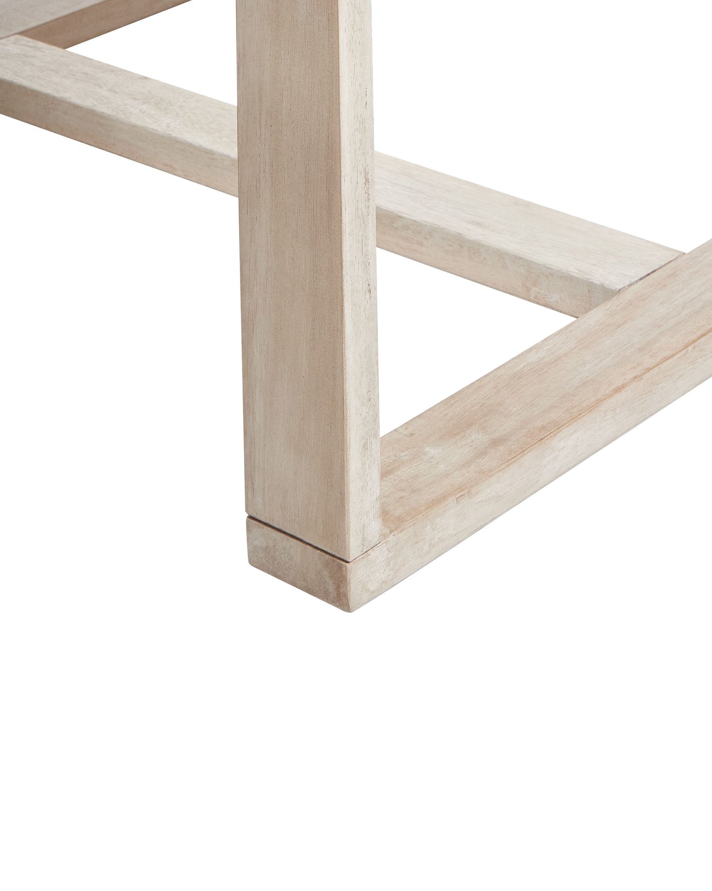 Set of 2 Garden Chairs with Cushions AZZANELLO Acacia Wood Off-White