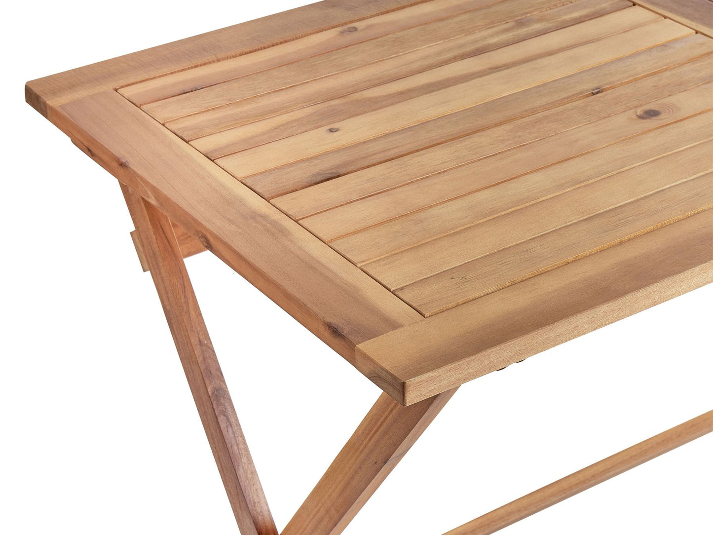 Garden Dining Set 4 Seater PROSSEDI Acacia Wood Beige