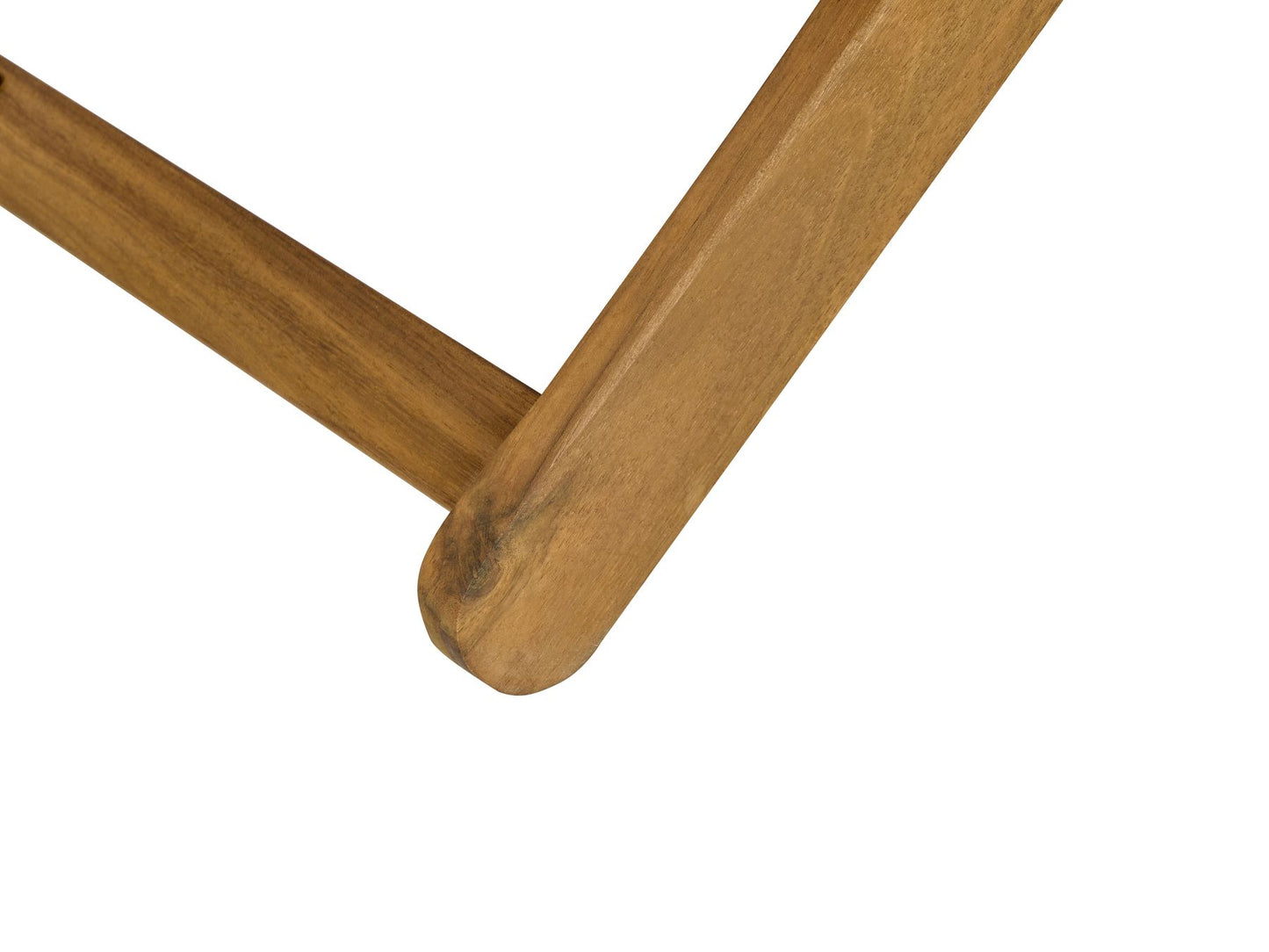 Acacia Folding Deck Chair Light Wood with Black ANZIO