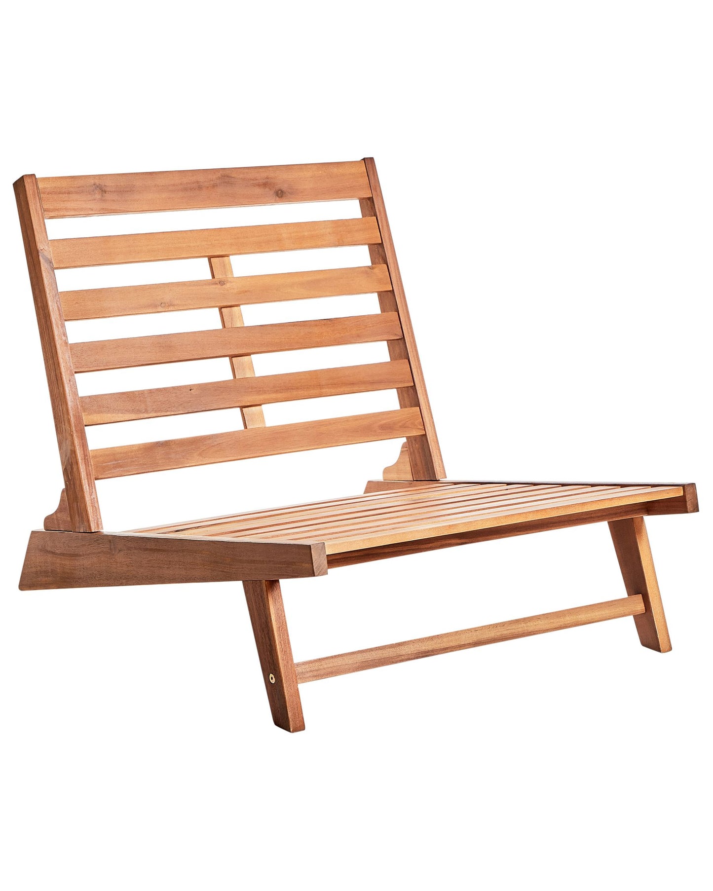 Set of 2 Garden Chairs with Cushions MICCIANO Acacia Wood Off-White