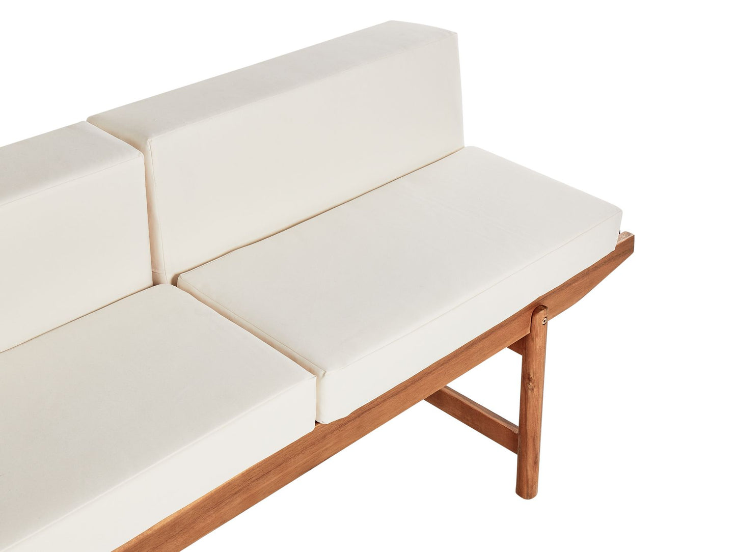 Garden Lounge Set with Table 4 Seater GIAVENO Acacia Wood Off-White