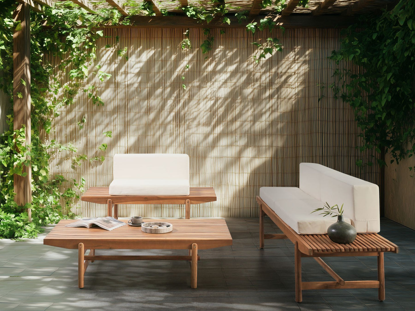 garden sofa 2 seater susua rattan natural