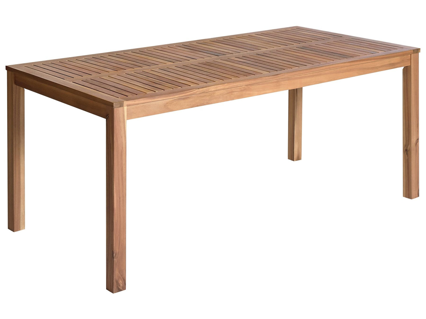 Garden Dining Set 4 Seater OMBRIANO Certified Acacia Wood Light Brown