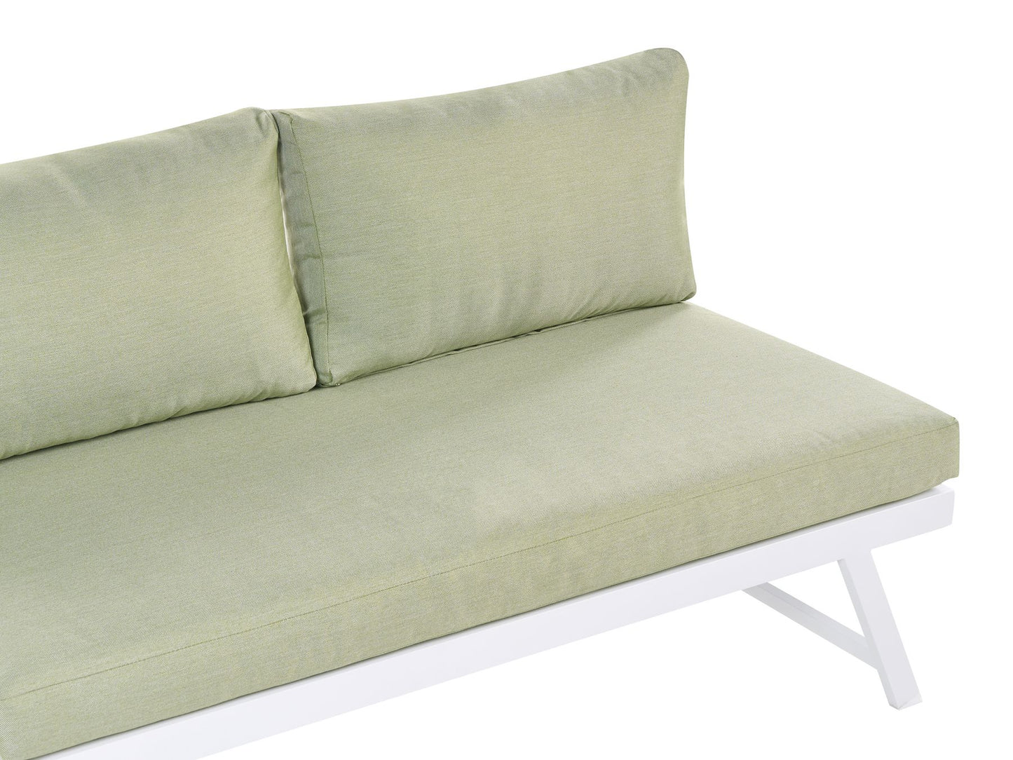 Garden Corner Sofa with Table 5 Seater COCCORINO Metal Green