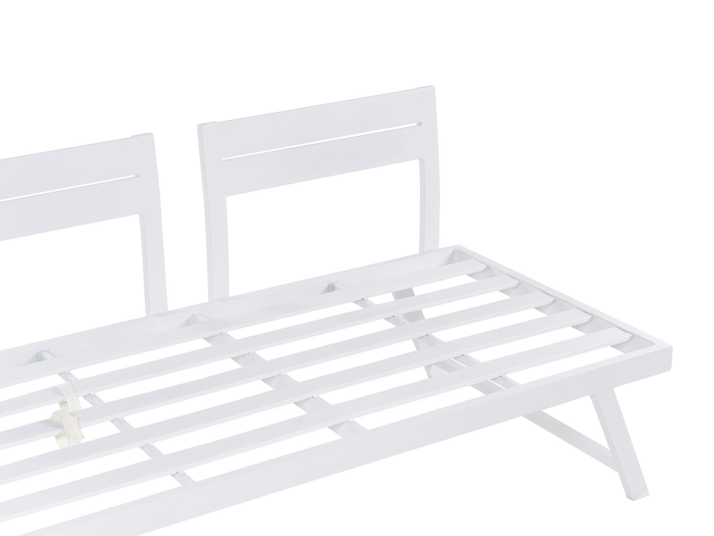 Garden Corner Sofa with Table 5 Seater COCCORINO Metal Green