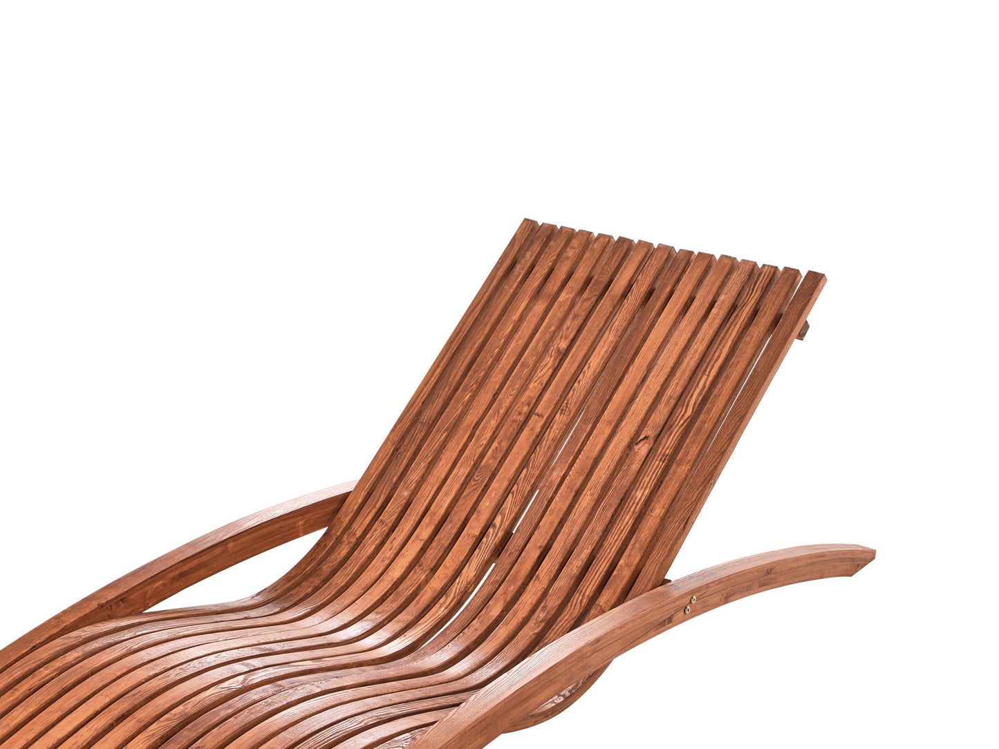 Wooden Garden Sun Lounger Brown TANARO