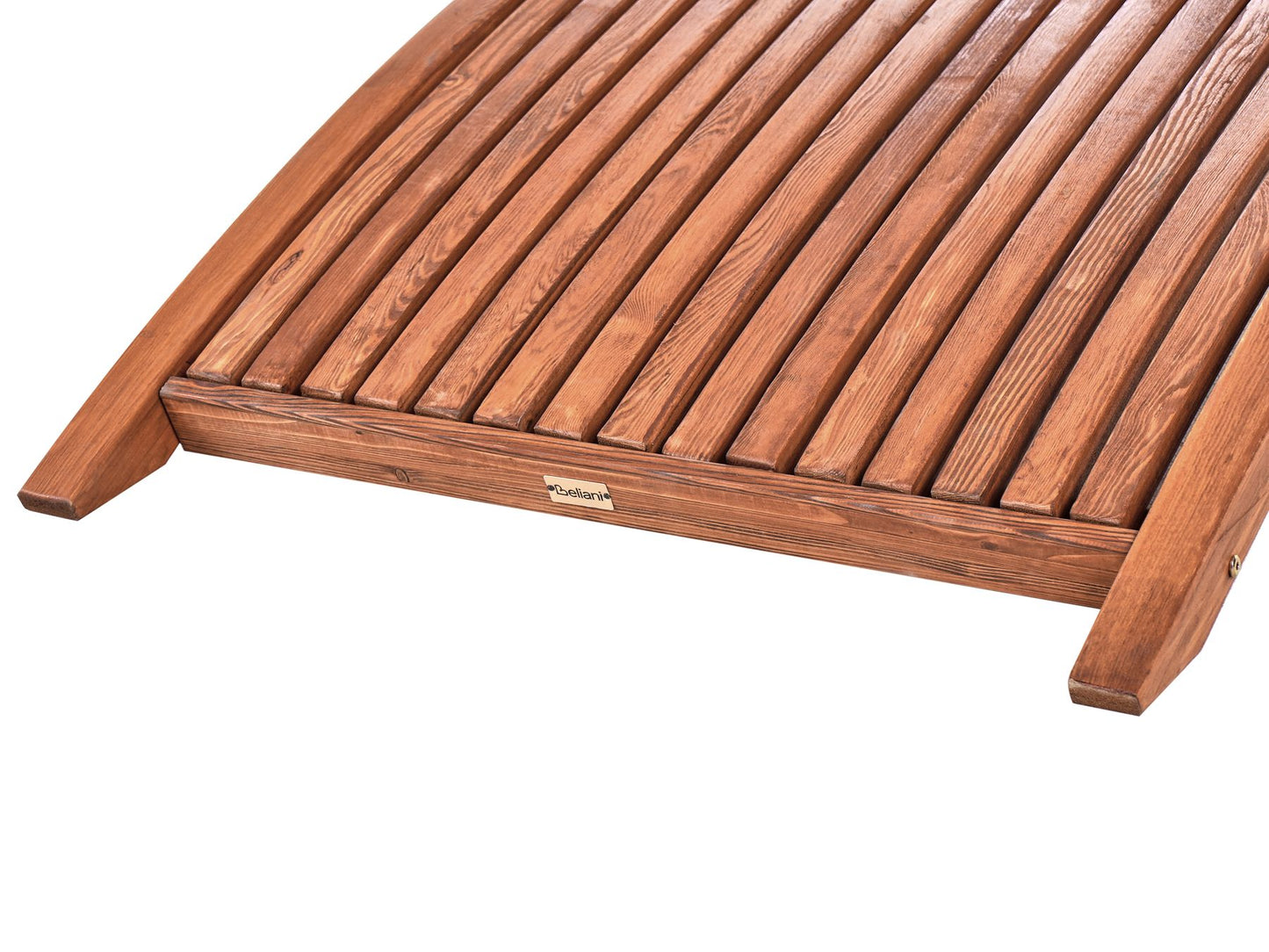 Wooden Garden Sun Lounger Brown TANARO