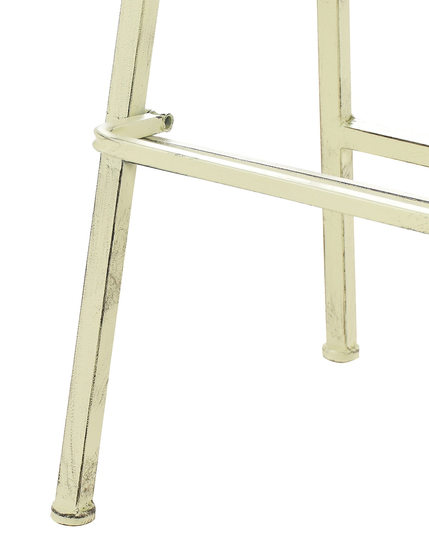 Set of 2 Garden Bar Chairs BIVIO Folding Metal Light Green