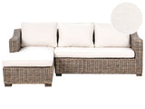 Garden Rattan Corner Sofa Grey