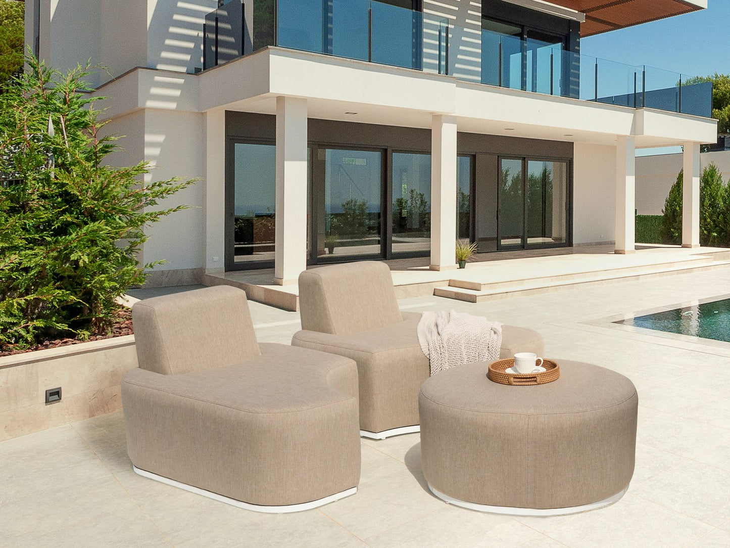 garden sofa 2 seater susua rattan natural