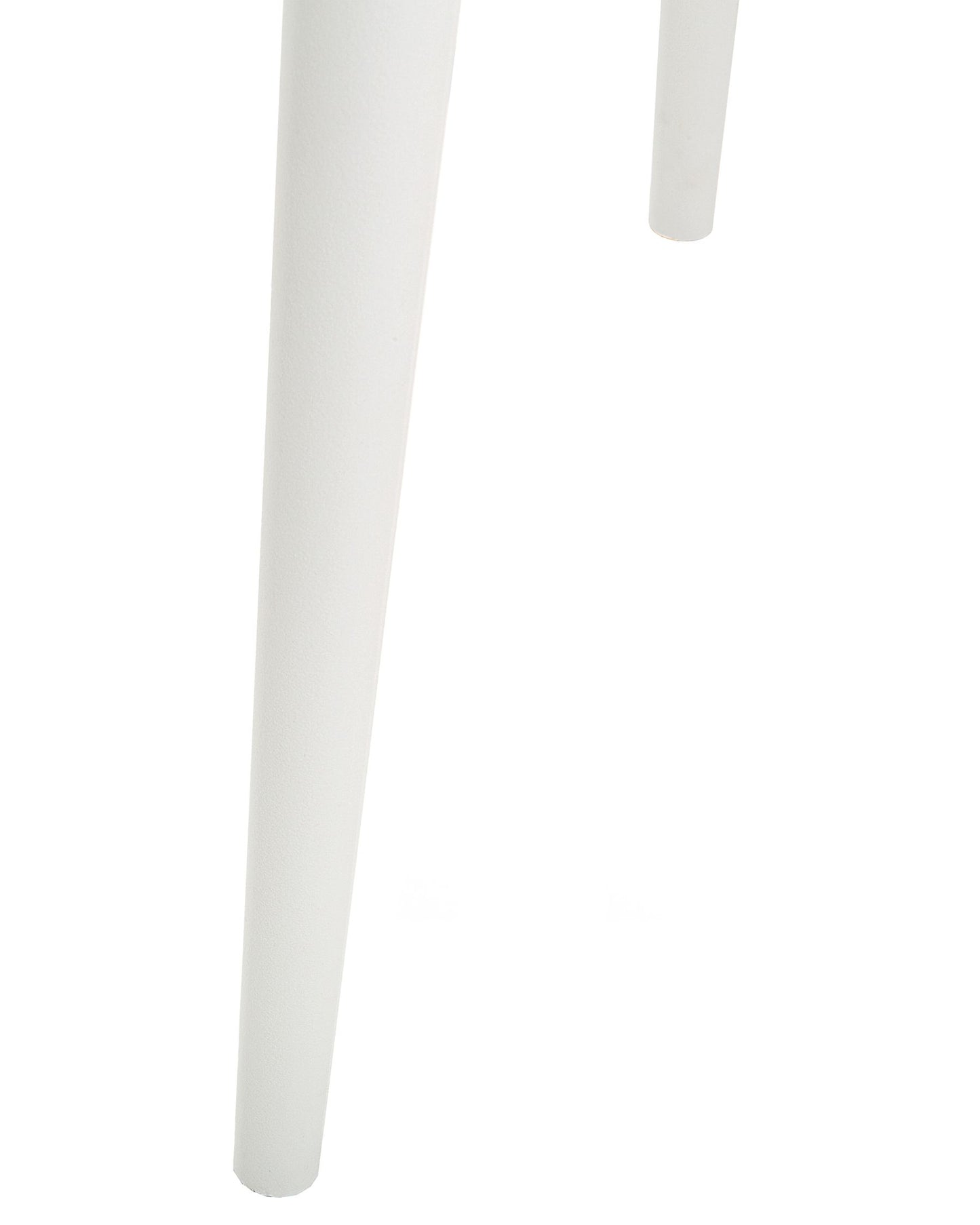 Set of 2 Dining Chairs MORGAN Synthetic Material White