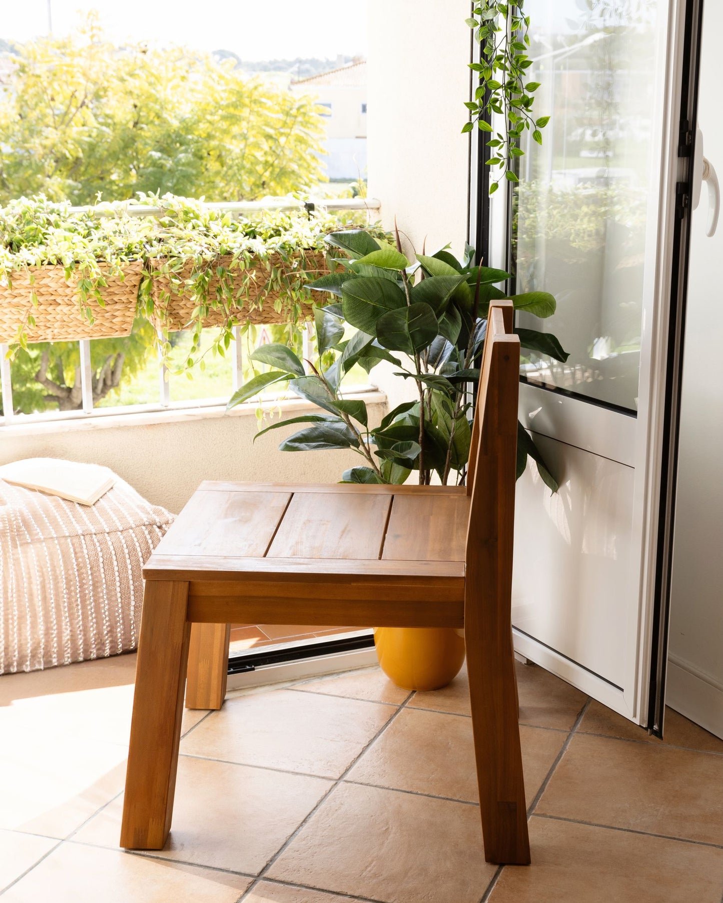 Garden Chair LIVORNO Acacia Wood Brown