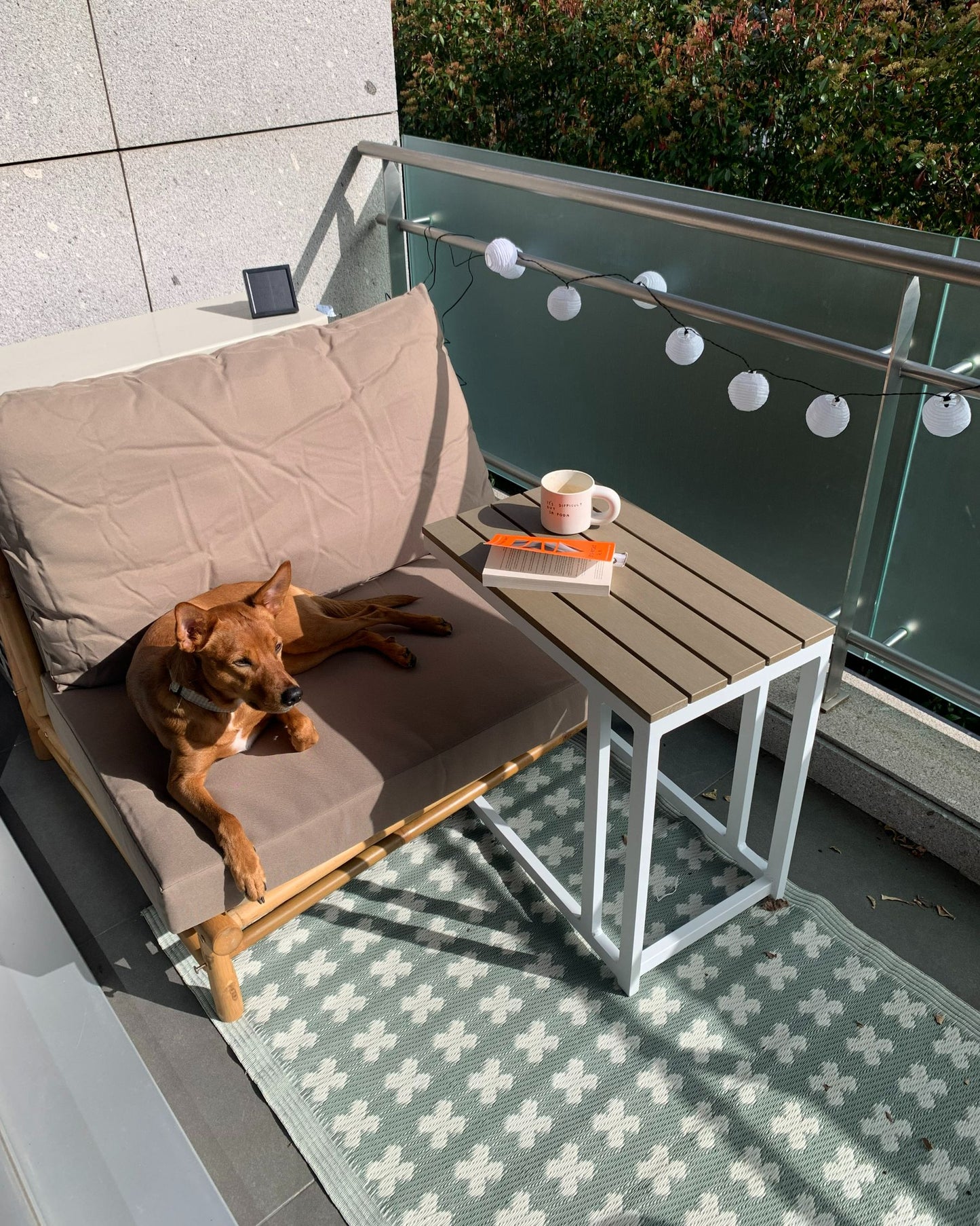 Garden Chair TODI Bamboo Wood Taupe