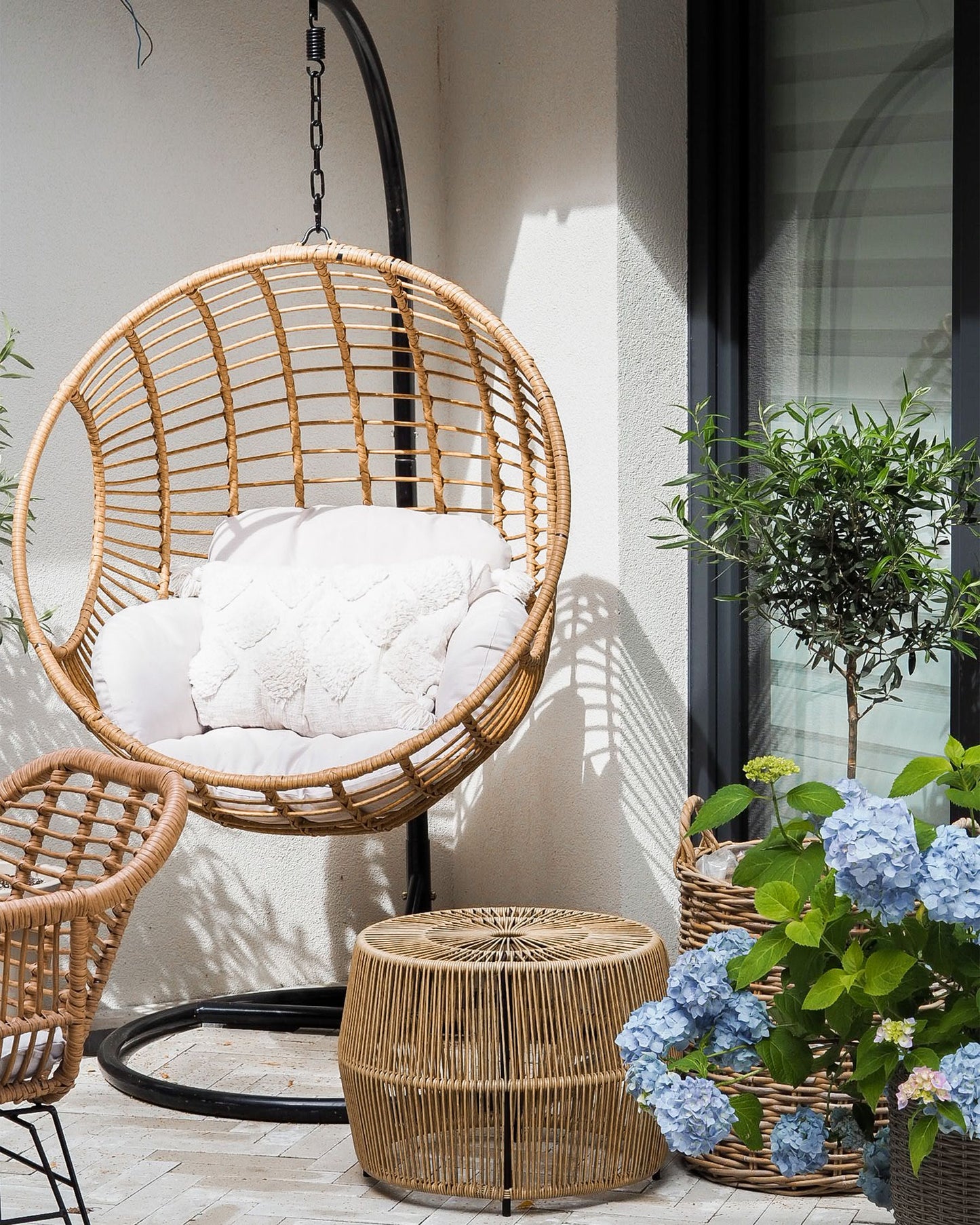 Hanging Chair ASPIO PE Rattan Natural
