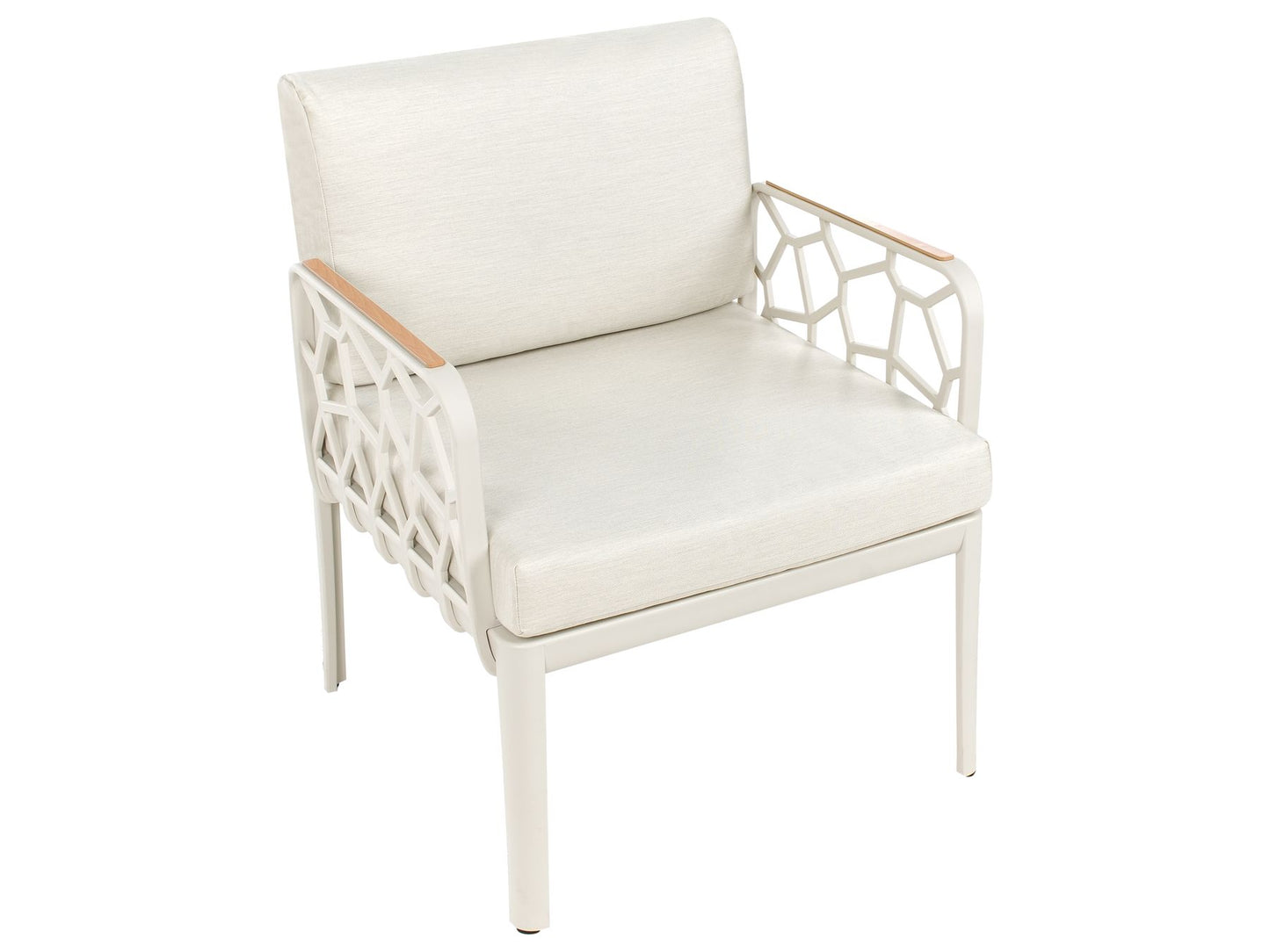 Garden Sofa Set 4 Seater ERICHE Light Beige