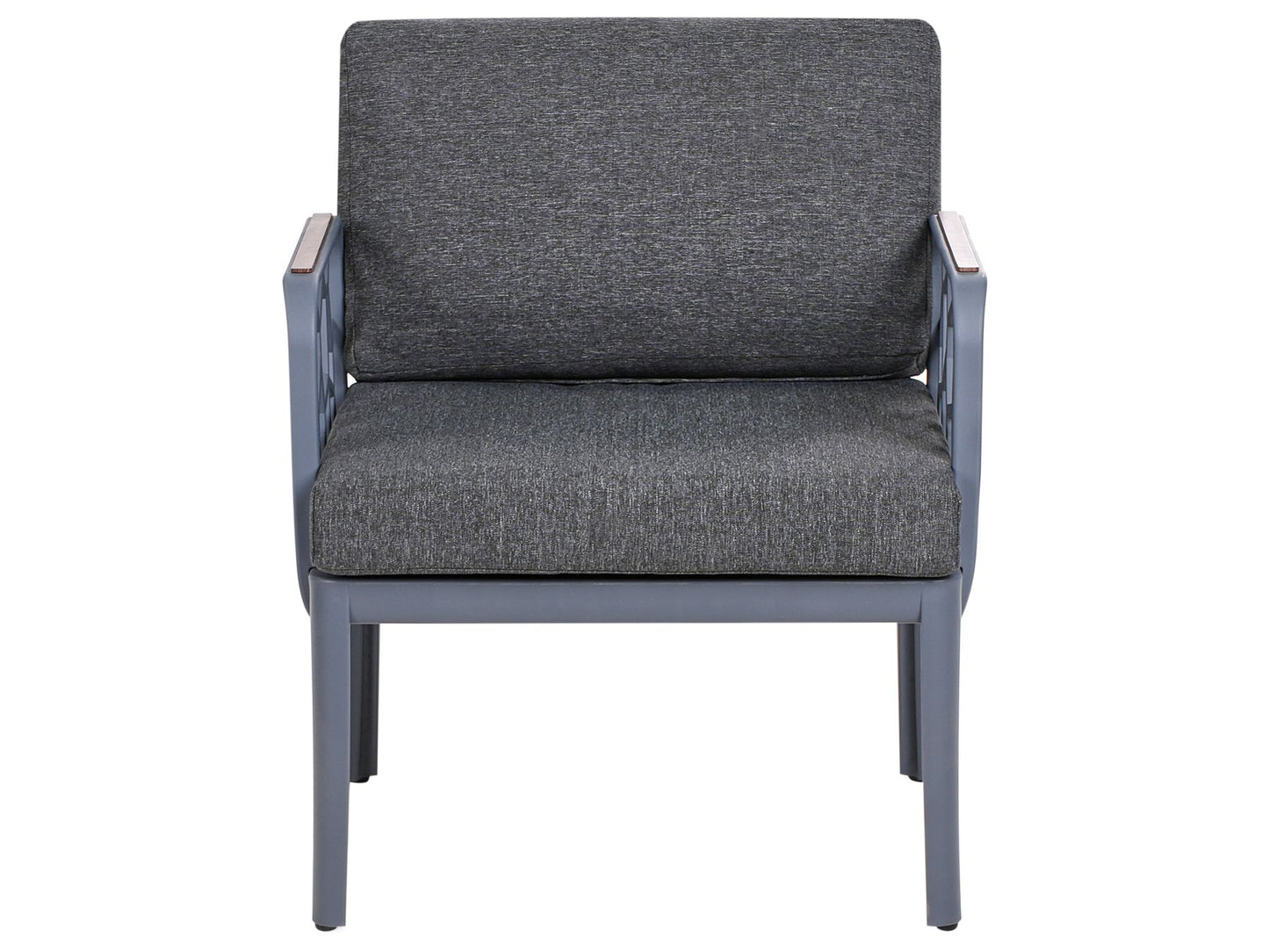 Garden Sofa Set 4 Seater ERICHE Dark Grey