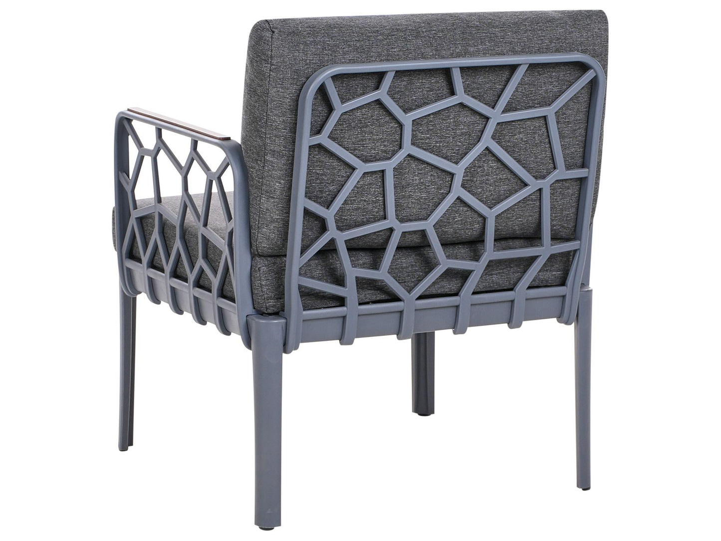 Garden Sofa Set 4 Seater ERICHE Dark Grey