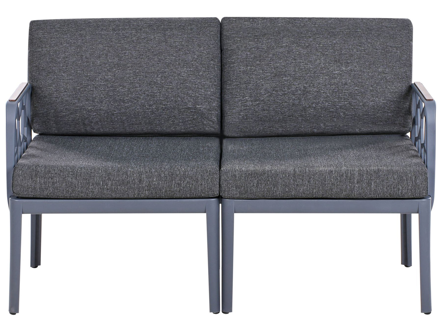 Garden Sofa Set 4 Seater ERICHE Dark Grey