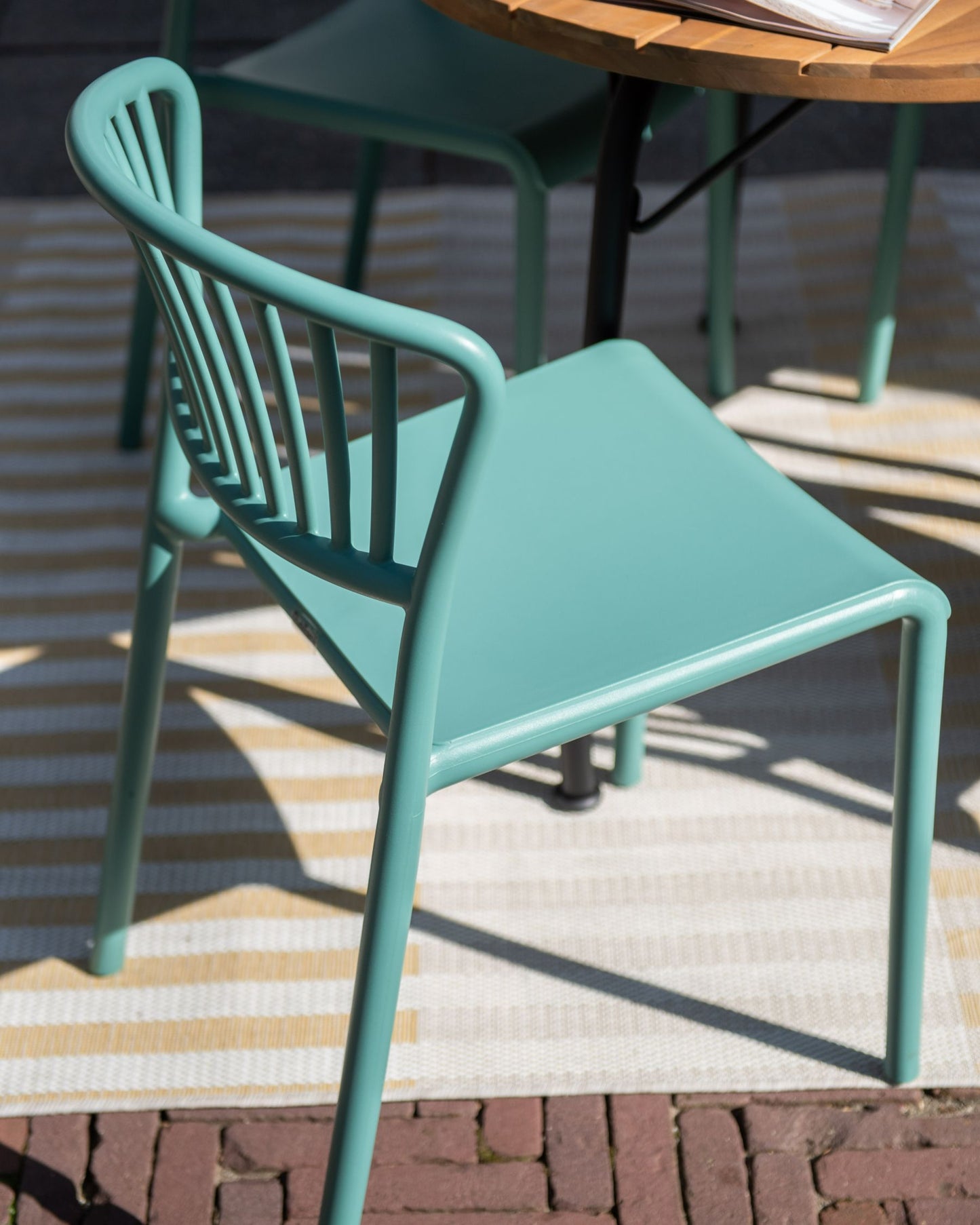 Set of 4 Garden Chairs GELA Mint Green